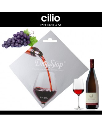 Set 2 picuratoare Dropstop® pentru sticla de vin - CILIO